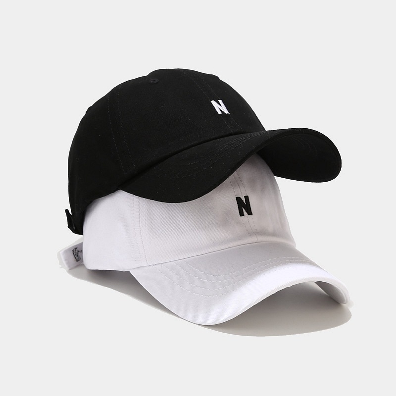 Embroidery Letter N - Bawełniana czapka baseballowa unisex z haftowanym