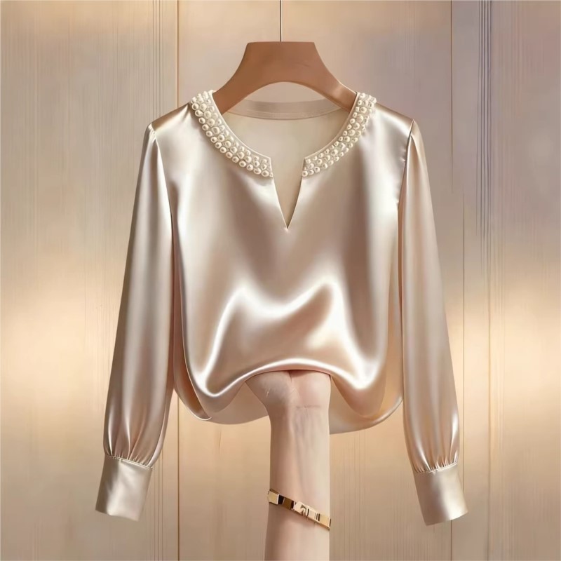 Embroidery Blouse - Elegancka koszula w stylu francuskim z