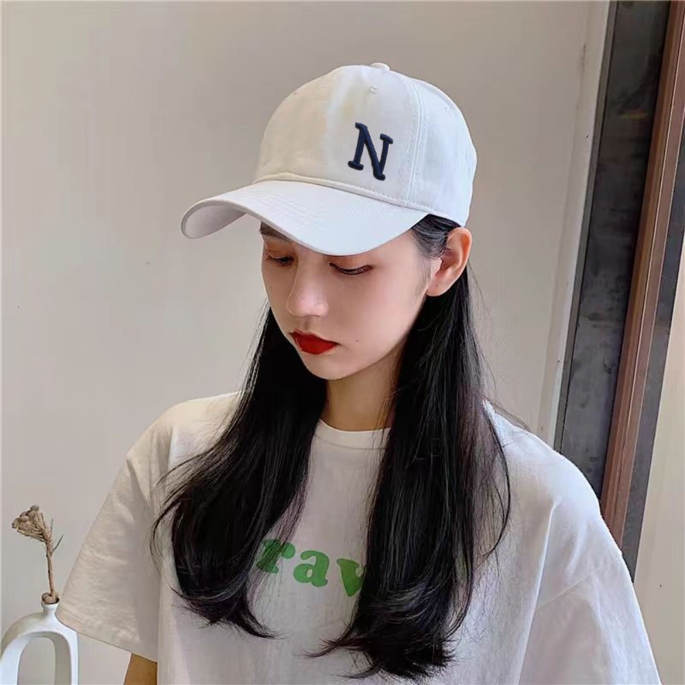 Embroidery Letter N - Nowa czapka baseballowa z haftem litery