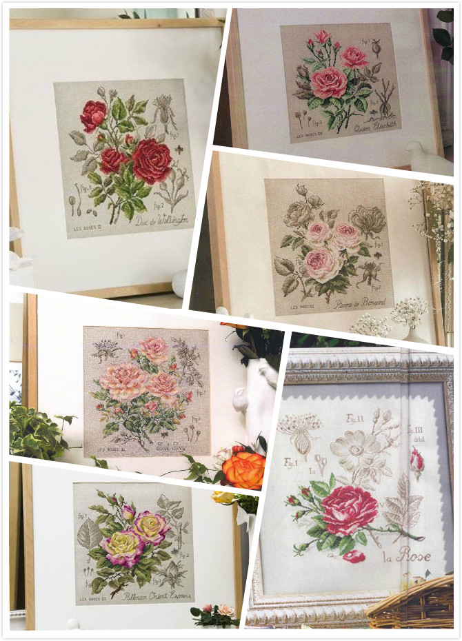 Embroidery Rose Stitch - Zestawy do haftu krzyżykowego z serii