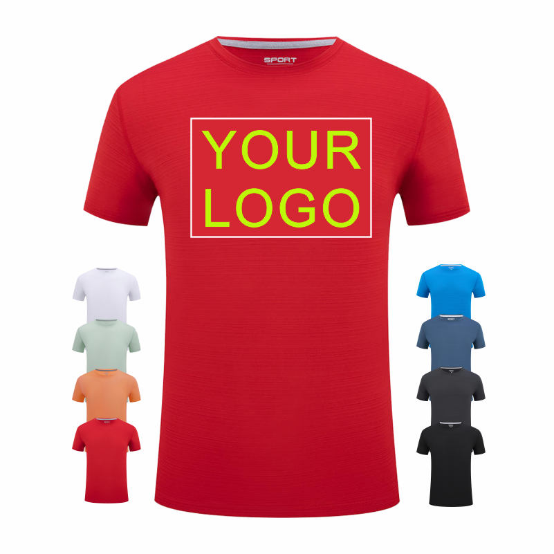 Embroidery Men Shirt - LOGO Dostosowana koszulka z krótkim rękawem
