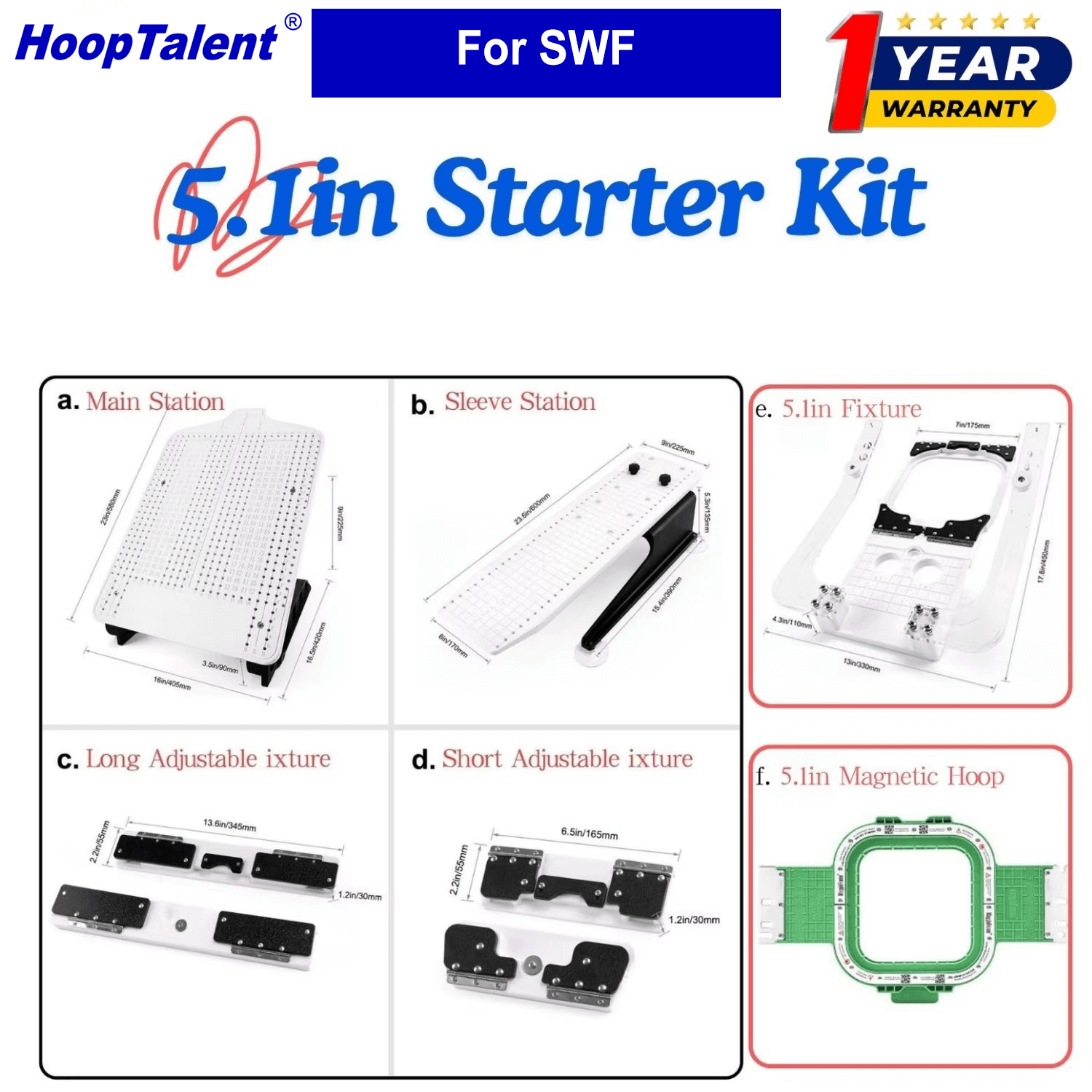 Embroidery Uk - HoopTalent Hoop Master Zestaw Startowy do