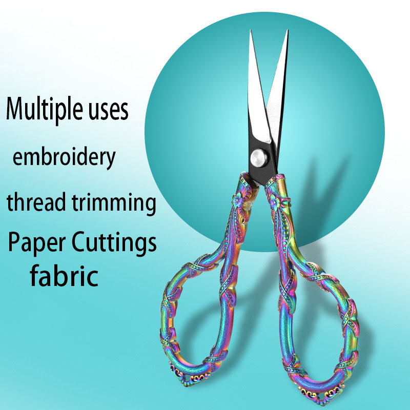 Embroidery Scissors Small - Nowe Nożyczki Vintage Winorośli Krawieckie Nożyczki