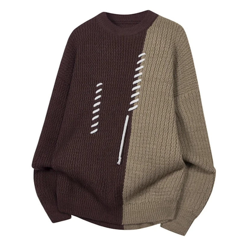 Embroidery Men Shirt - Młodzieżowe swetry w stylu koreańskim na