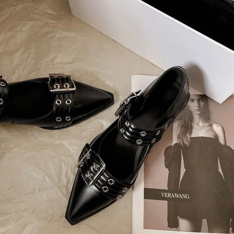Embroidery Flat Shoes - Damskie buty designerskie luksusowe czółenka na