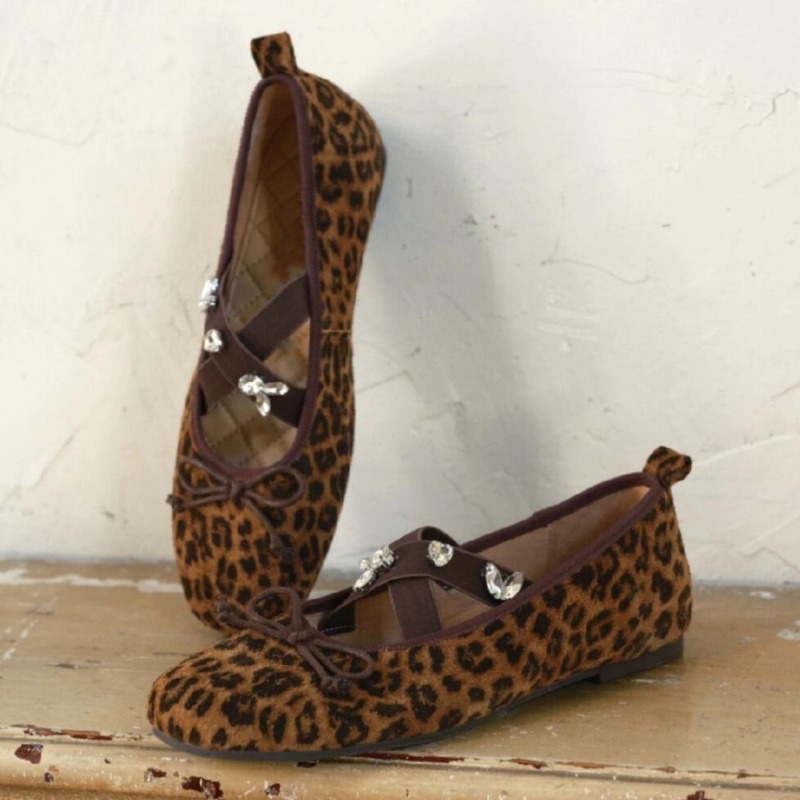 Haftowane baleriny damskie z k – Embroidery Flat Shoes recenzja i cena