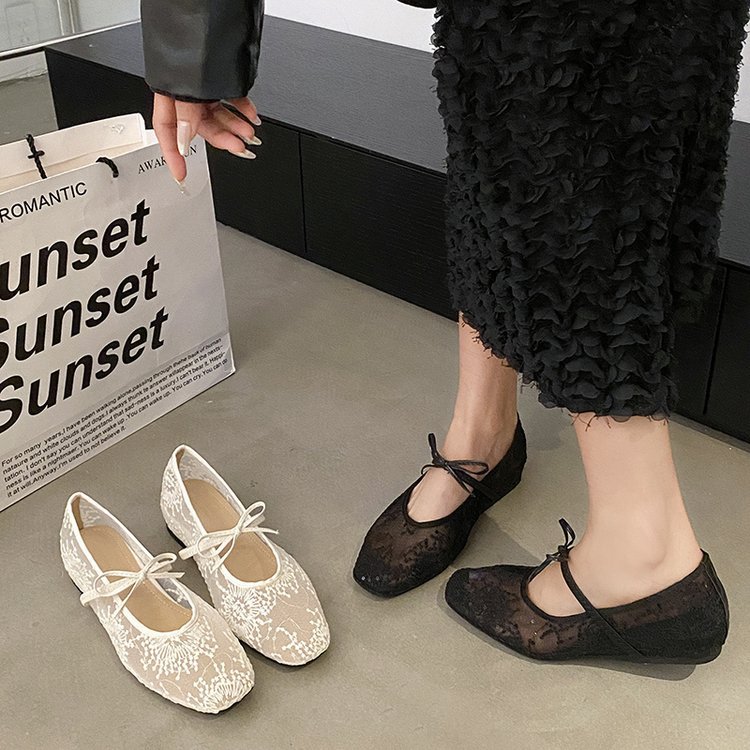 Damskie delikatne baleriny 202 – Embroidery Flat Shoes recenzja i cena
