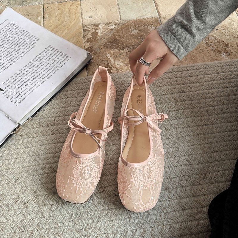 Damskie delikatne baleriny 202 – Embroidery Flat Shoes recenzja i cena