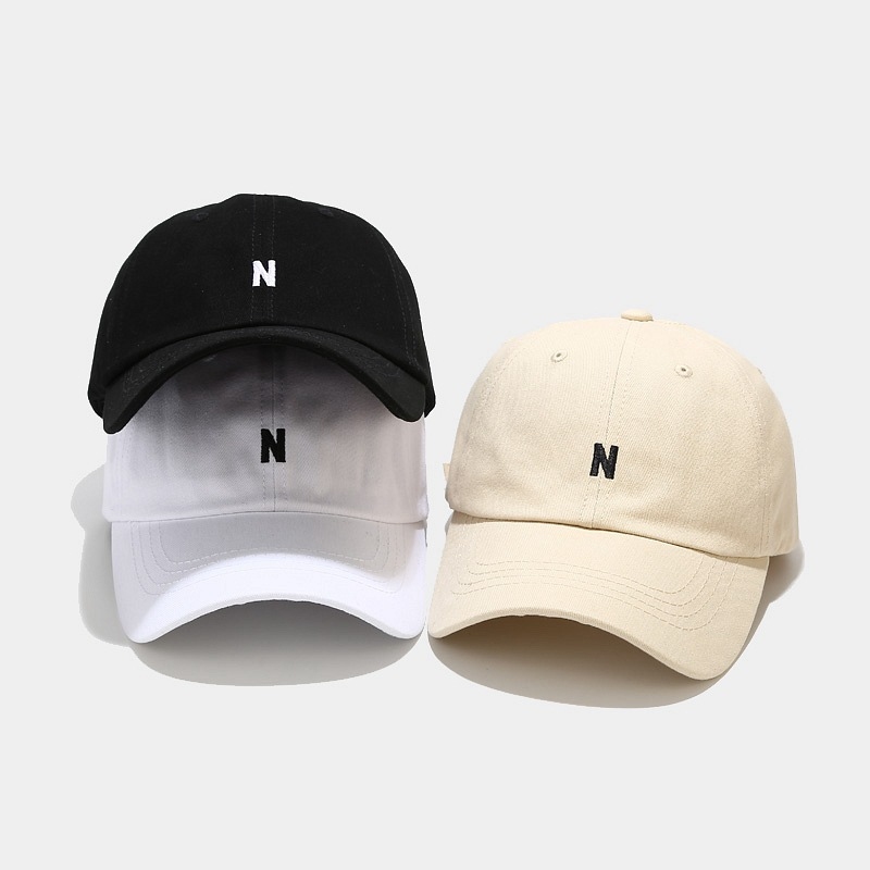 Bawełniana czapka baseballowa  – Embroidery Letter N recenzja i cena