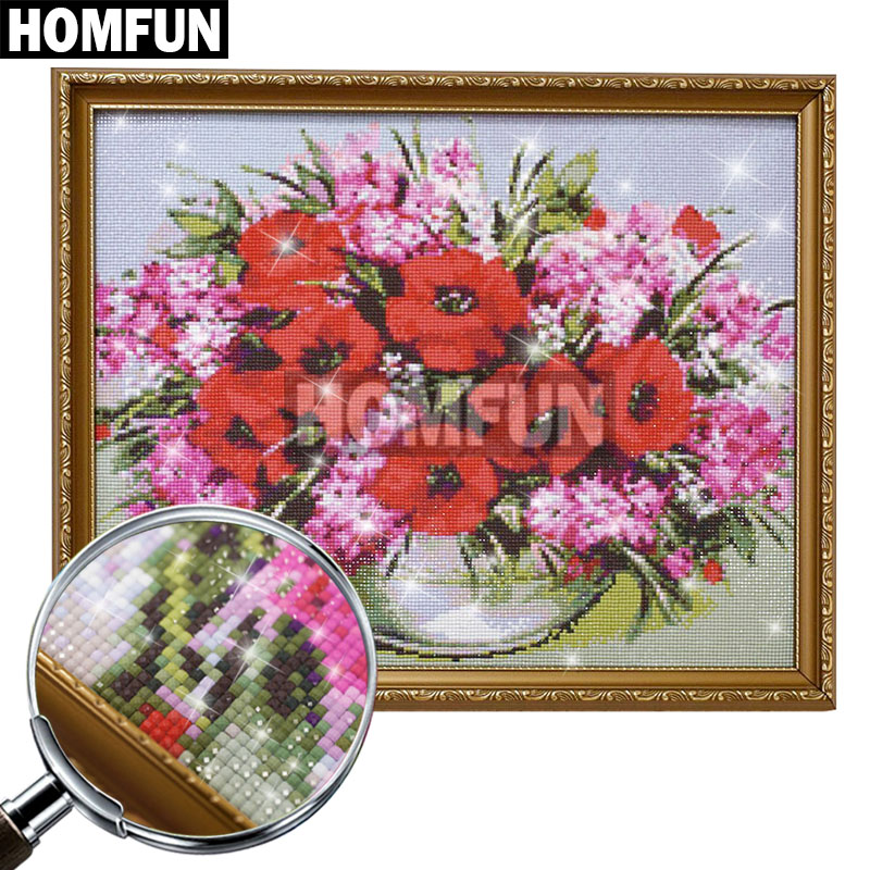 HOMFUN 5D DIY Diamentowy Obraz – Embroidery Yellow Flower recenzja i cena