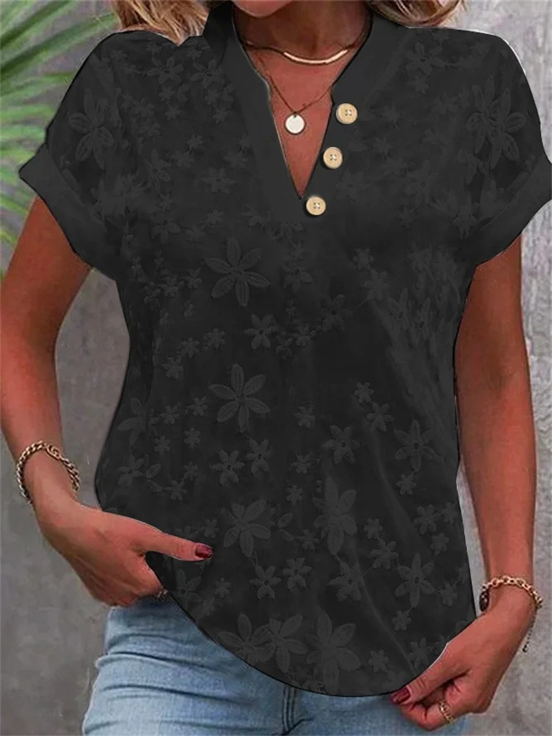 Letnia damska biała bluzka z k – Embroidery Blouse recenzja i cena