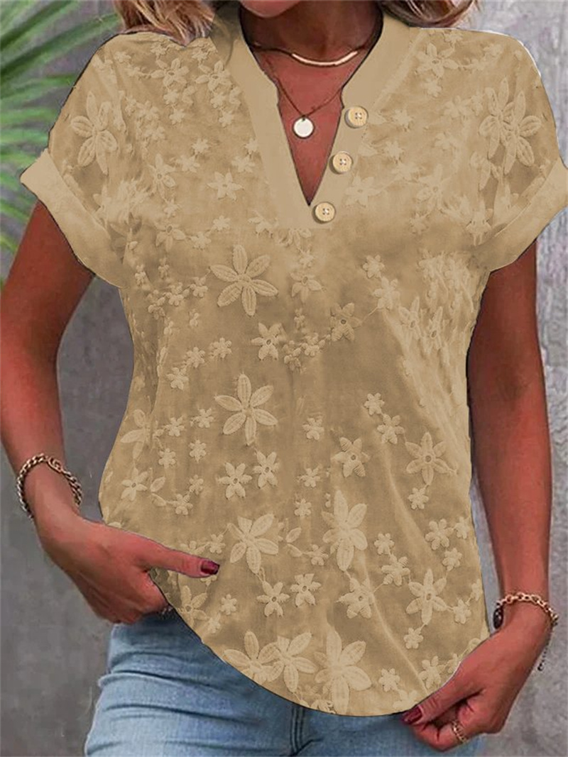 Letnia damska biała bluzka z k – Embroidery Blouse recenzja i cena