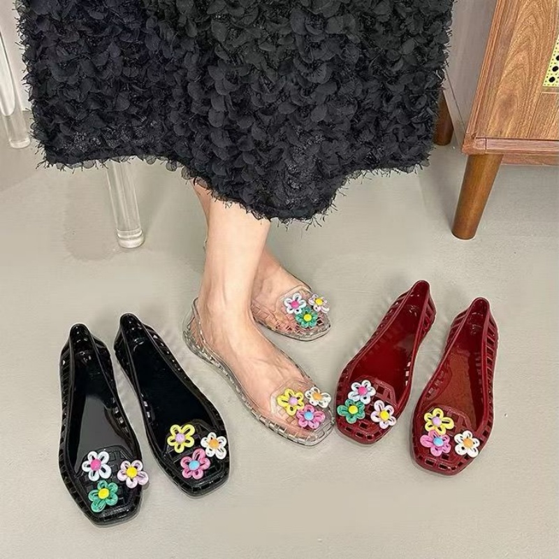 Wydrążone kawaii buty w stylu  – Embroidery Flat Shoes recenzja i cena