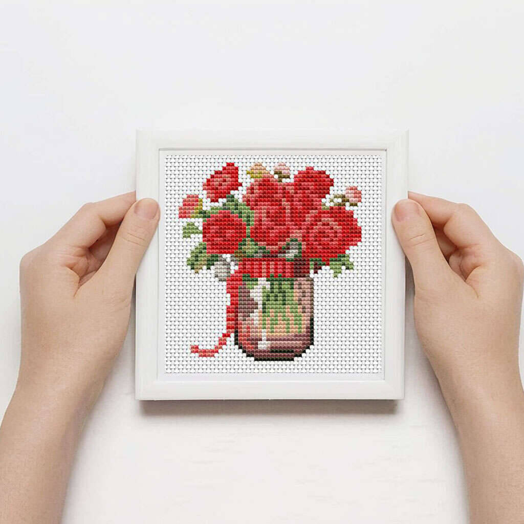 12 szt. Haft Krzyżykowy Róża 1 – Embroidery Rose Stitch recenzja i cena