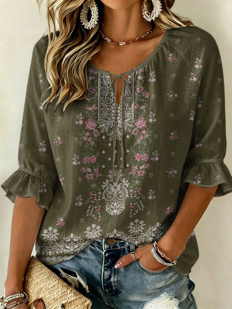 Minimalistyczna bluzka damska  – Embroidery Blouse recenzja i cena