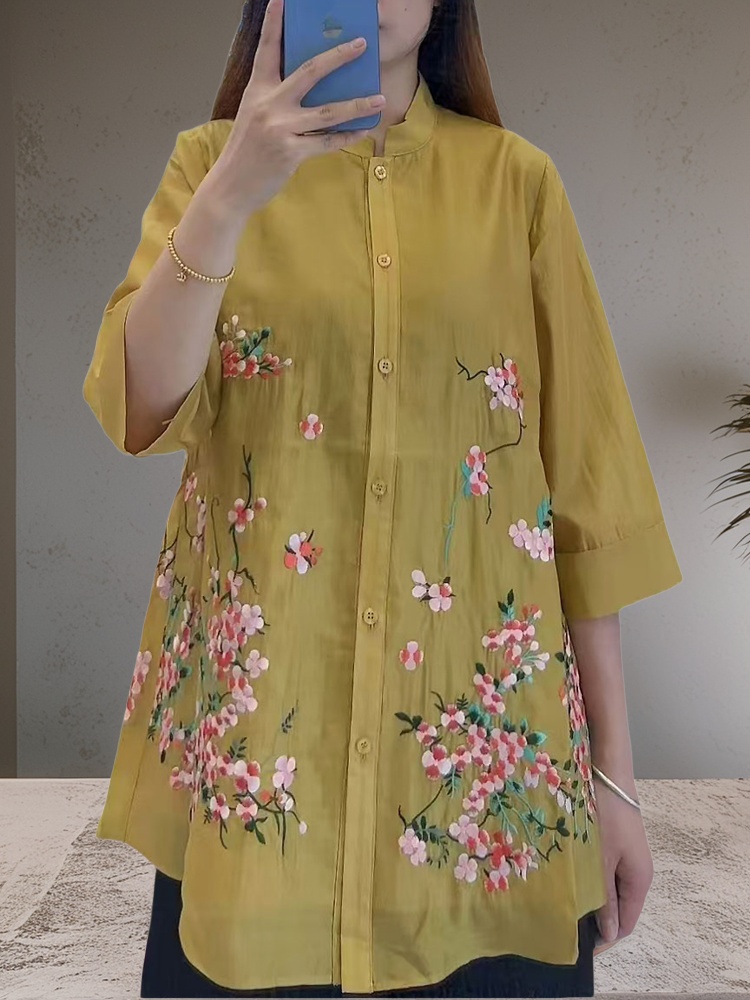 Wysokiej jakości bluzka damska – Embroidery Men Shirt recenzja i cena