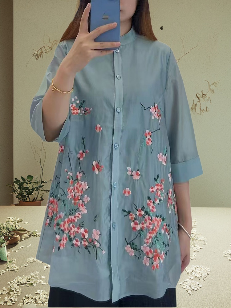 Wysokiej jakości bluzka damska – Embroidery Men Shirt recenzja i cena