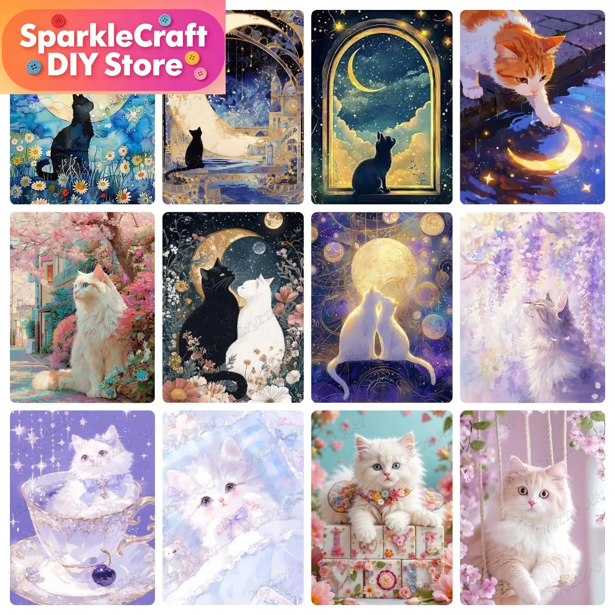 Zestaw do malowania diamentami – Embroidery Cat recenzja i cena