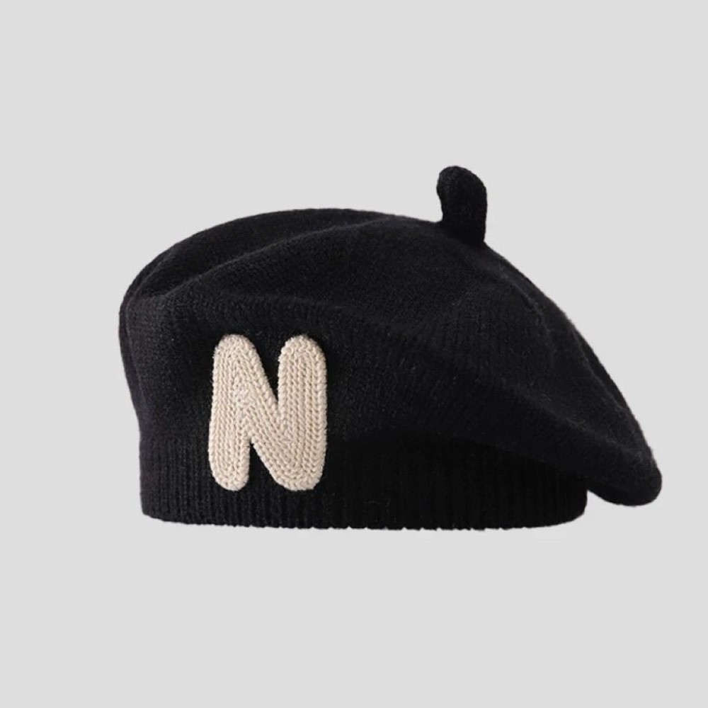 Nowa czapka beret dla malucha  – Embroidery Letter N recenzja i cena