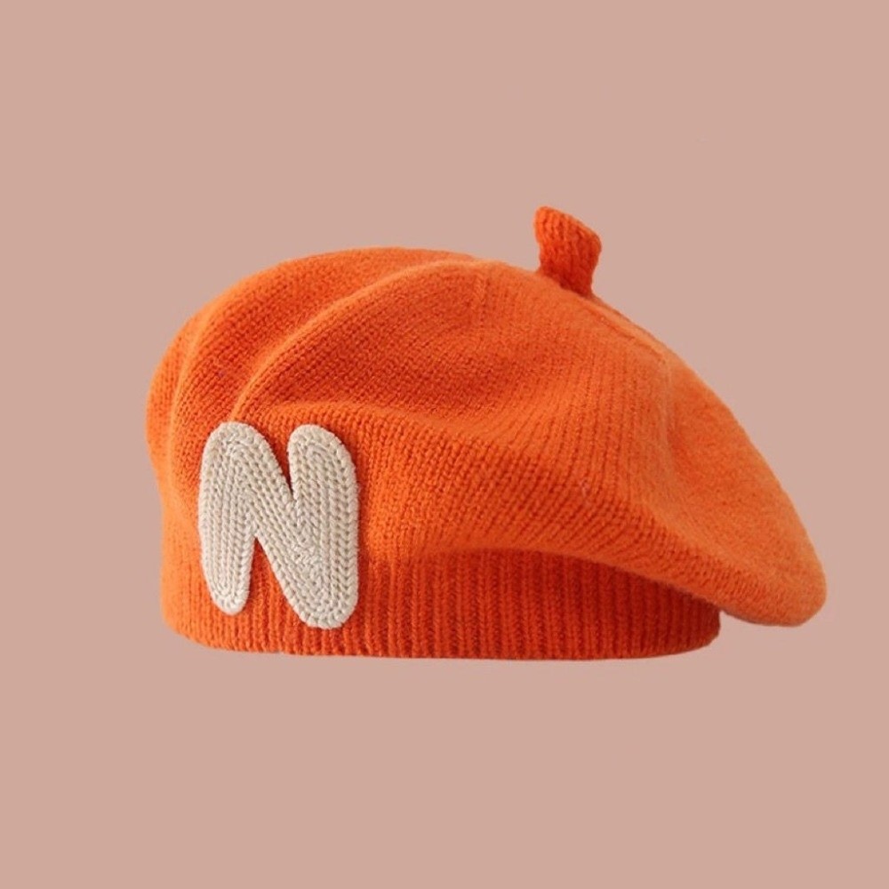Nowa czapka beret dla malucha  – Embroidery Letter N recenzja i cena