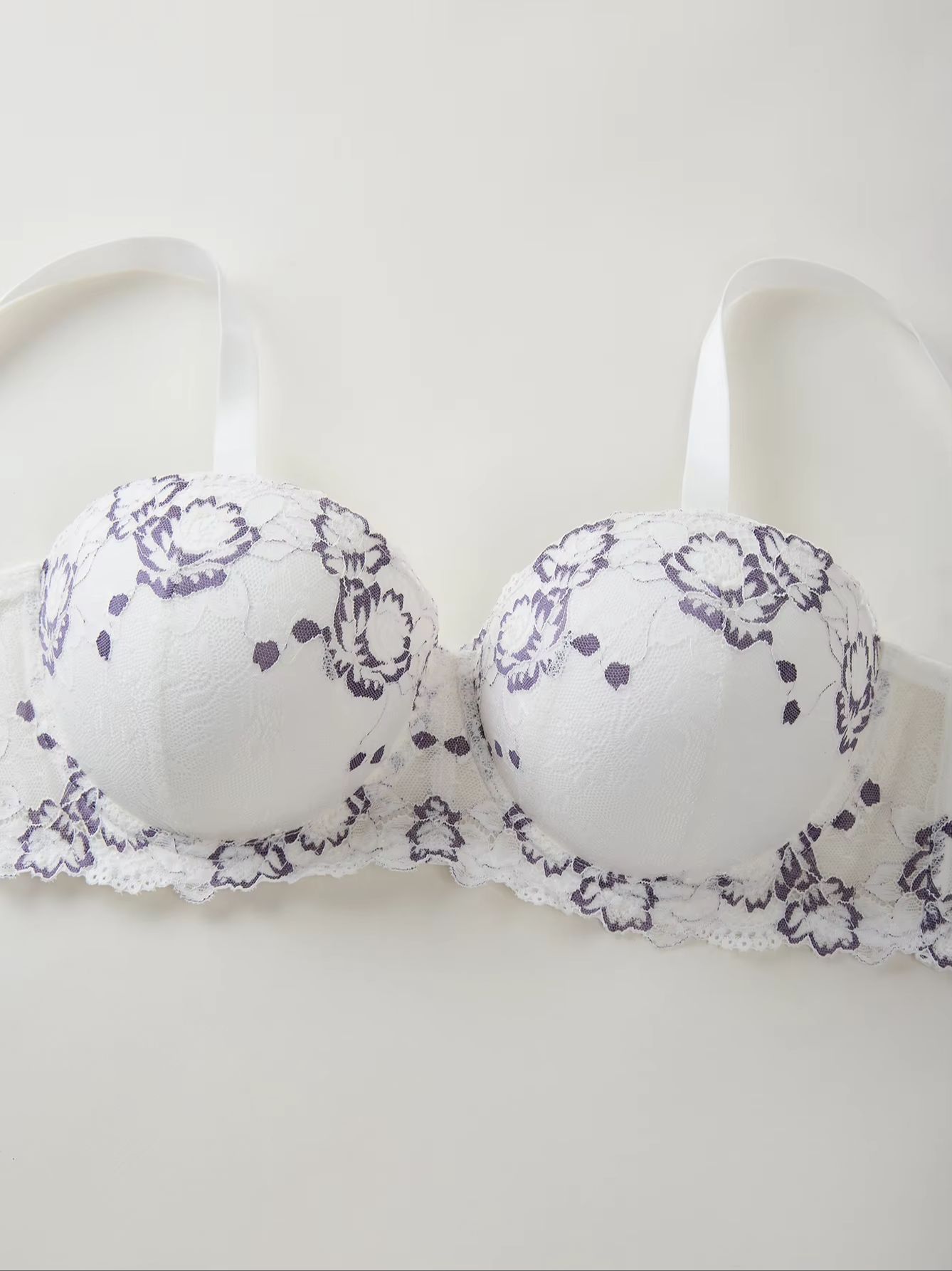Biustonosz damski plus size z  – Embroidery Lace recenzja i cena