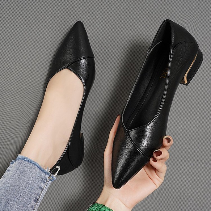 Nowe damskie skórzane buty na  – Embroidery Flat Shoes recenzja i cena