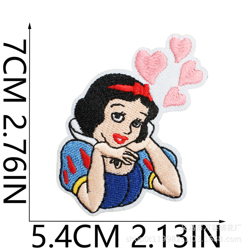 15szt Śnieżna księżniczka Nasz – Embroidery Patches recenzja i cena