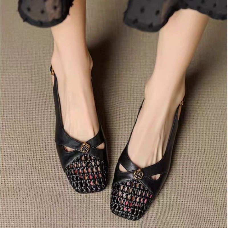 Damskie sandały w stylu francu – Embroidery Flat Shoes recenzja i cena