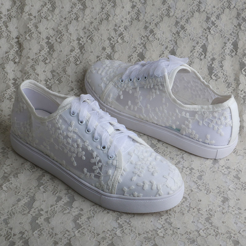 Białe sneakersy damskie Wedopu – Embroidery Lace recenzja i cena
