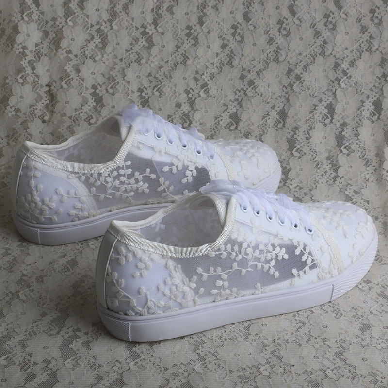 Białe sneakersy damskie Wedopu – Embroidery Lace recenzja i cena