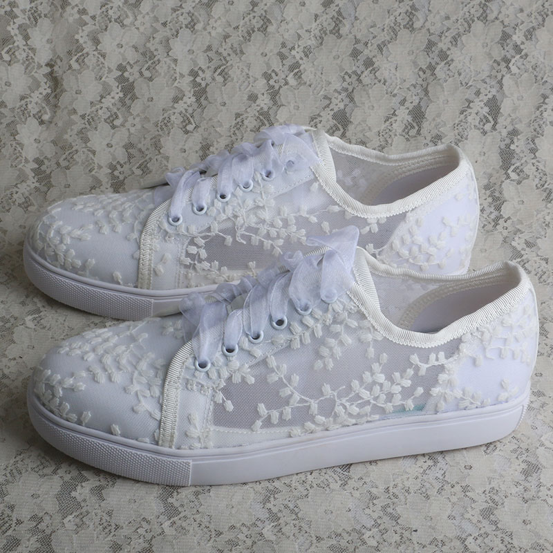 Białe sneakersy damskie Wedopu – Embroidery Lace recenzja i cena