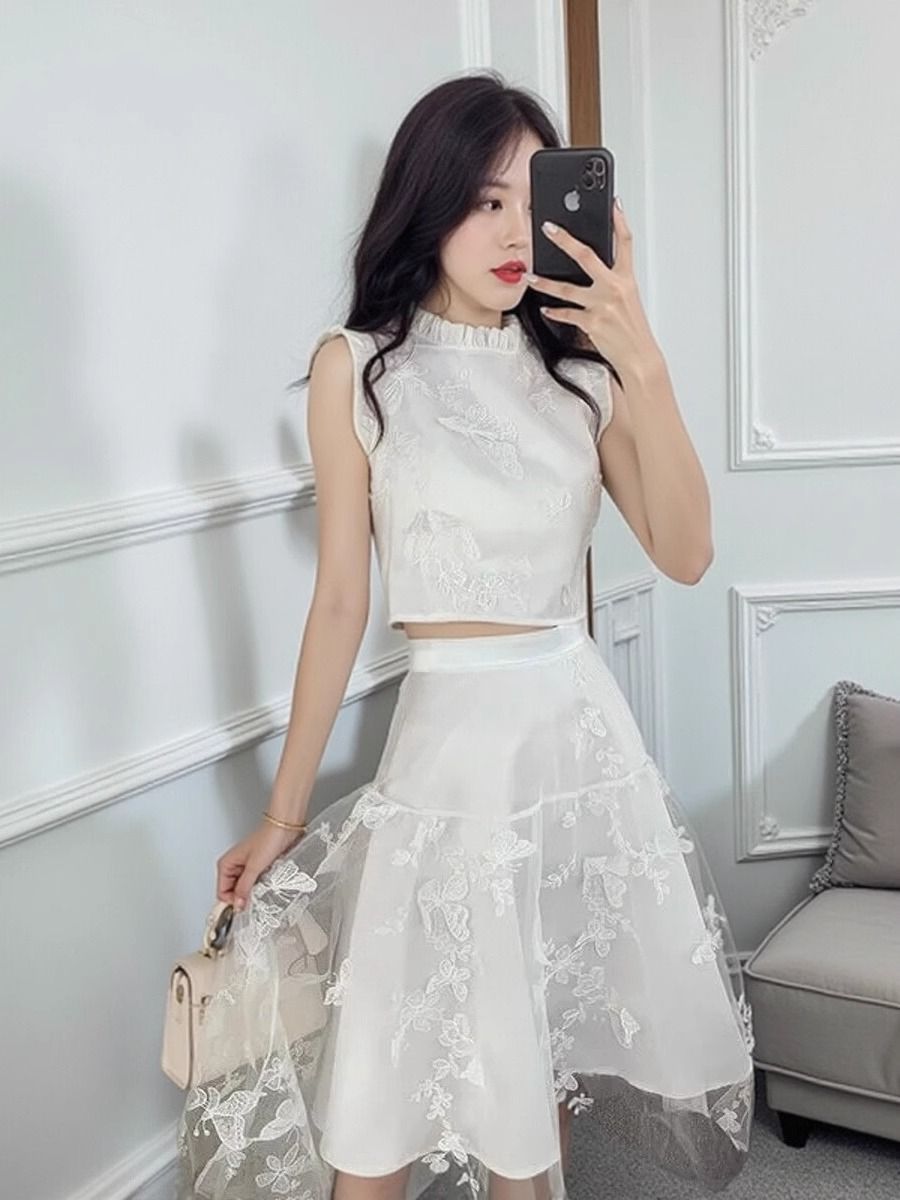 Nowy Letni Elegancki Biały Zes – Embroidery Blouse recenzja i cena