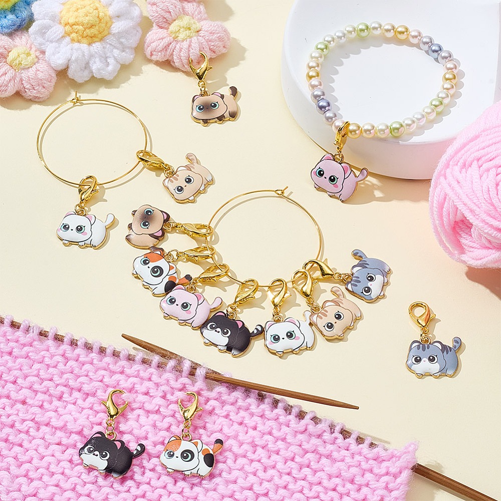 14 szt. 7 rodzajów emaliowanyc – Embroidery Cat recenzja i cena