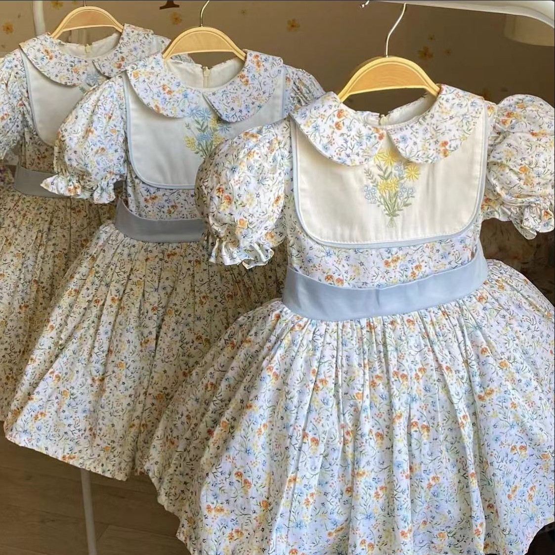 Sukienka dla dziewczynki 0-12  – Embroidery Yellow Flower recenzja i cena