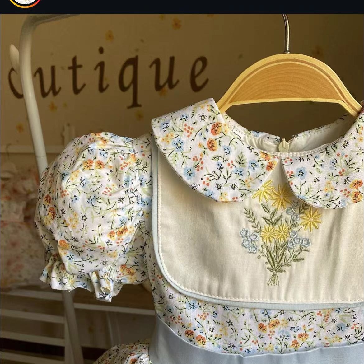 Sukienka dla dziewczynki 0-12  – Embroidery Yellow Flower recenzja i cena