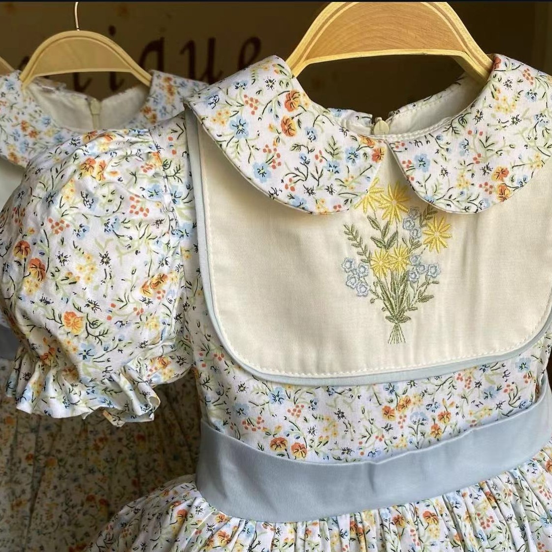 Sukienka dla dziewczynki 0-12  – Embroidery Yellow Flower recenzja i cena