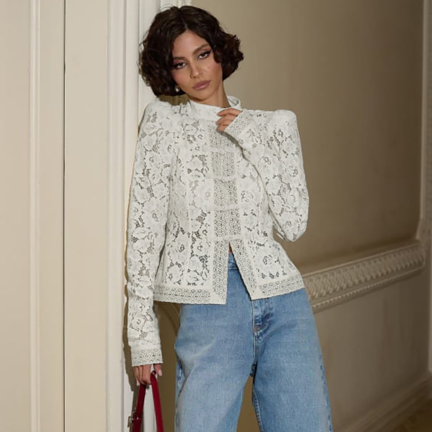 Linad Eleganckie haftowane bia – Embroidery Blouse recenzja i cena