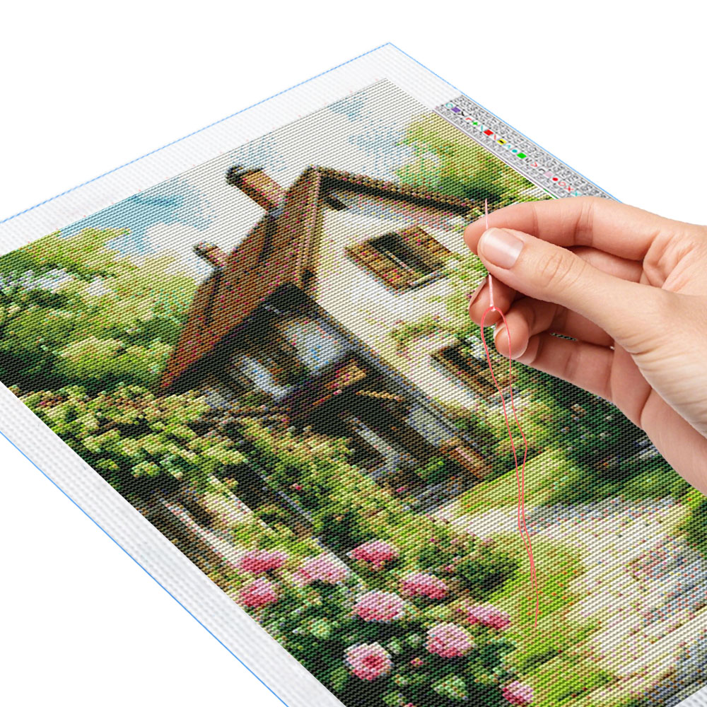 Nowa Dostawa Tkanina do Haftu  – Embroidery Rose Stitch recenzja i cena