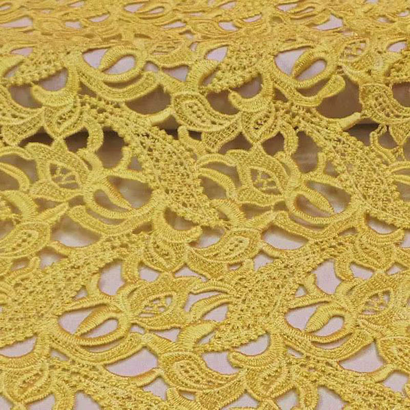 Wysokiej jakości koronka, żółt – Embroidery Yellow Flower recenzja i cena