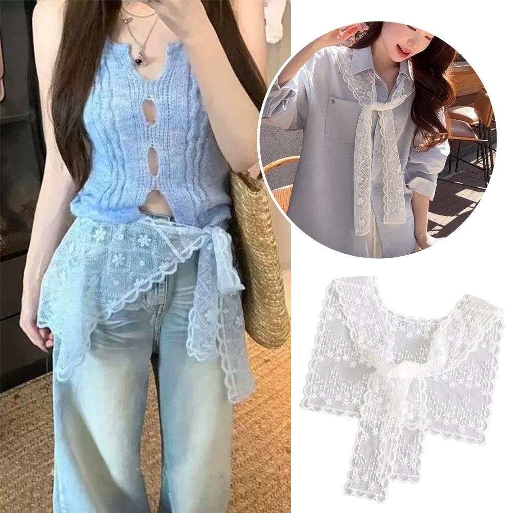Francuska koronkowa chusta sza – Embroidery Blouse recenzja i cena