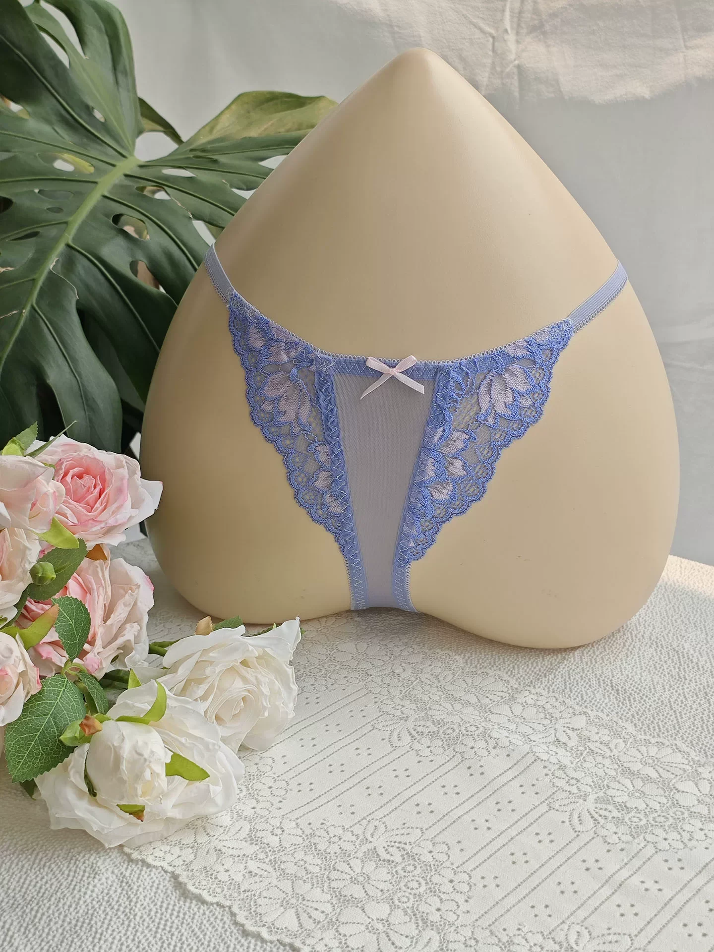 Czarne koronkowe męskie slipy  – Embroidery Lace recenzja i cena