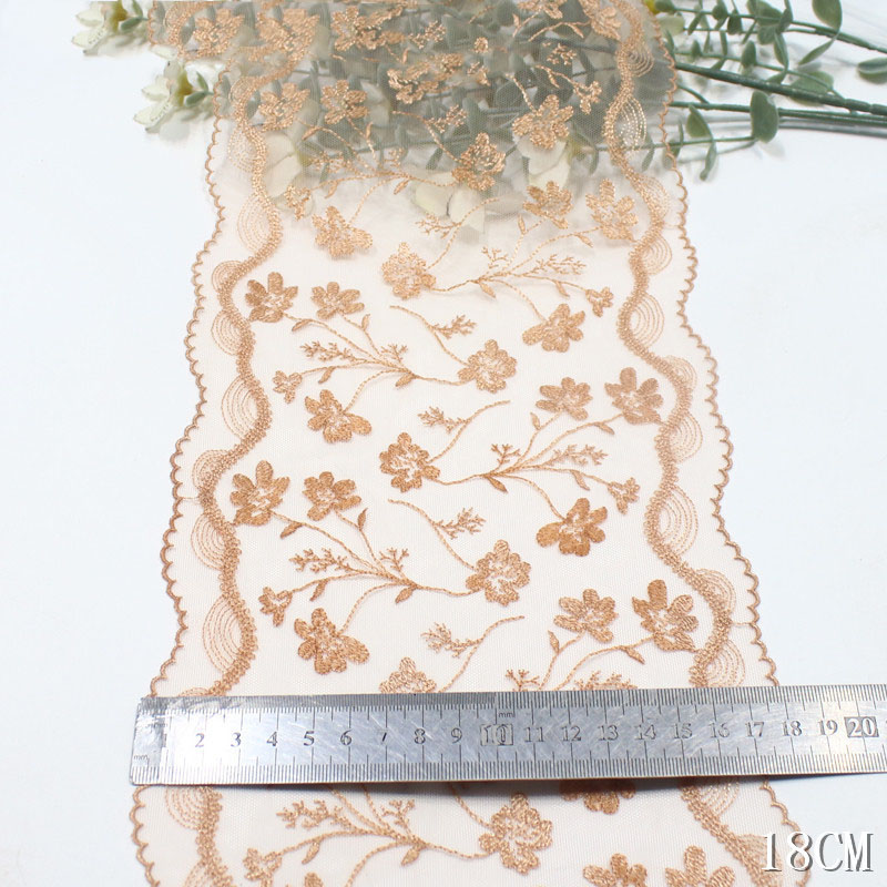 41 jardów Dwustronna Haftowana – Embroidery Yellow Flower recenzja i cena
