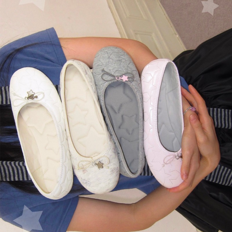 Baletki z kokardkami - Nowy st – Embroidery Flat Shoes recenzja i cena
