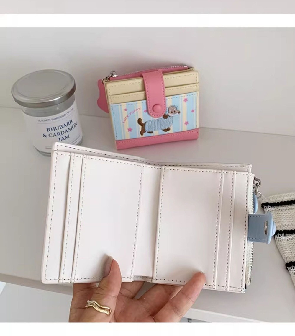 Portfelik damski w stylu korea – Embroidery Wallet recenzja i cena