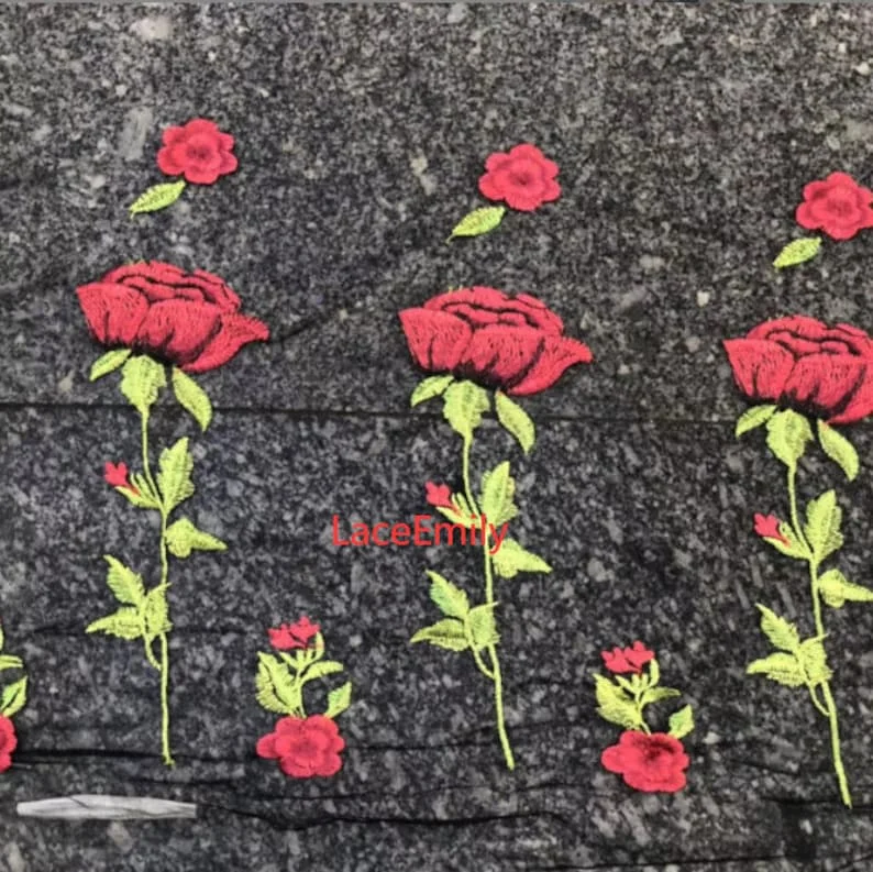 Czerwona Róża Koronka Kwiatowy – Embroidery Roses recenzja i cena