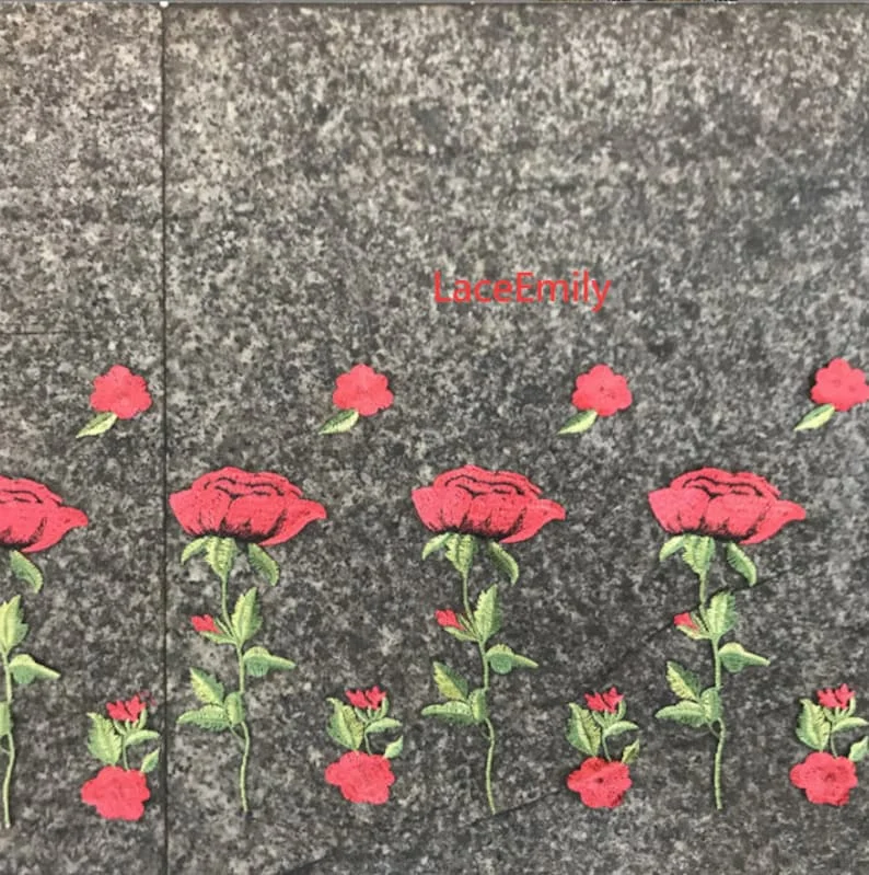 Czerwona Róża Koronka Kwiatowy – Embroidery Roses recenzja i cena