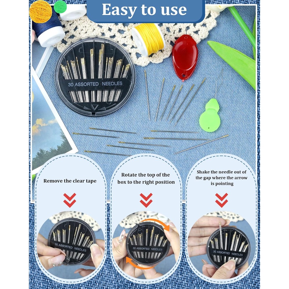 Zestaw 30 stalowych igieł do s – Embroidery Needles recenzja i cena