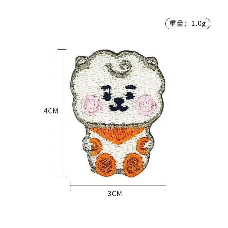 Naszywka haftowana BT21, urocz – Embroidery Patches recenzja i cena