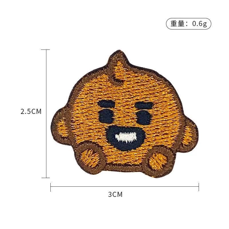 Naszywka haftowana BT21, urocz – Embroidery Patches recenzja i cena