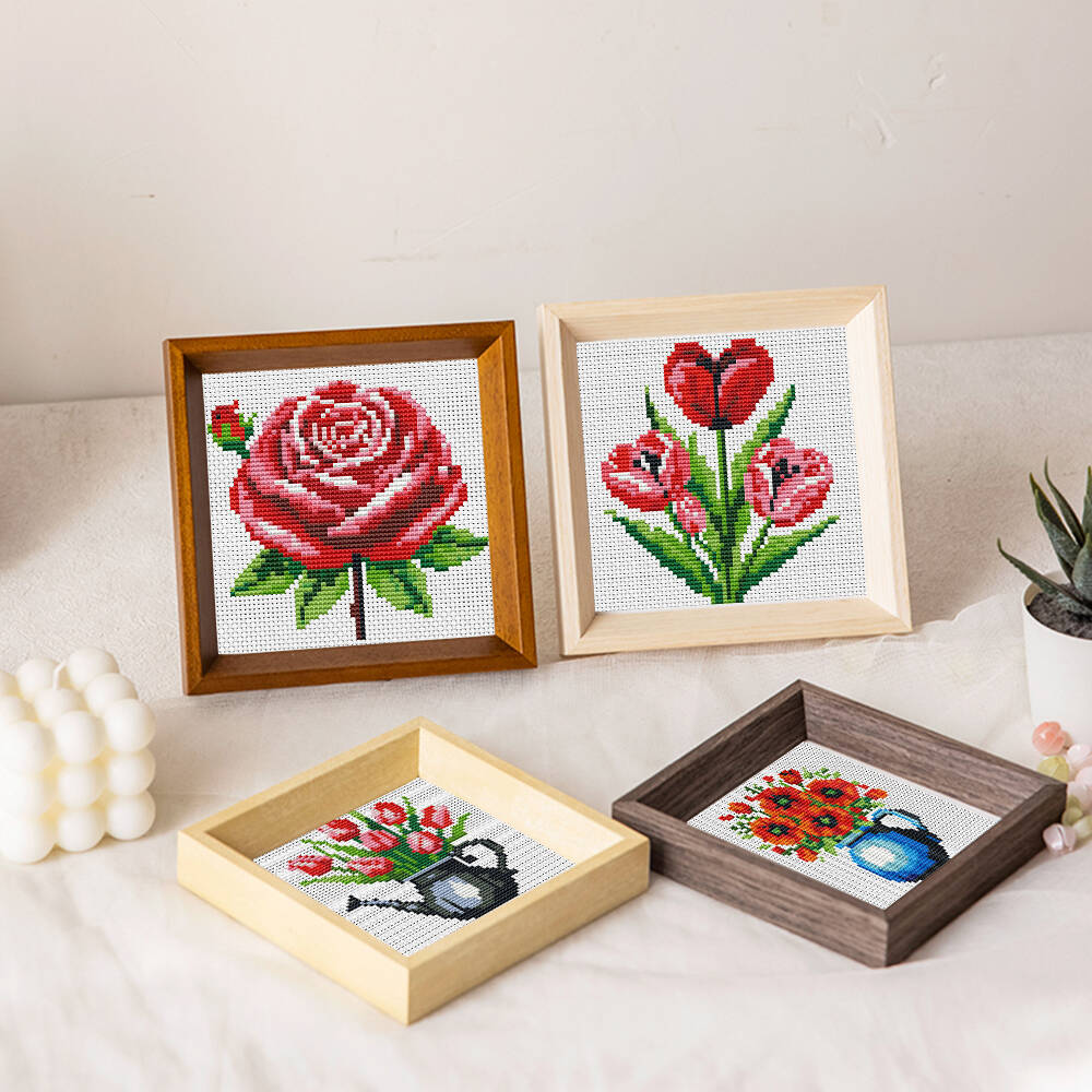 Evershine 8 szt. Mini Wazony z – Embroidery Rose Stitch recenzja i cena